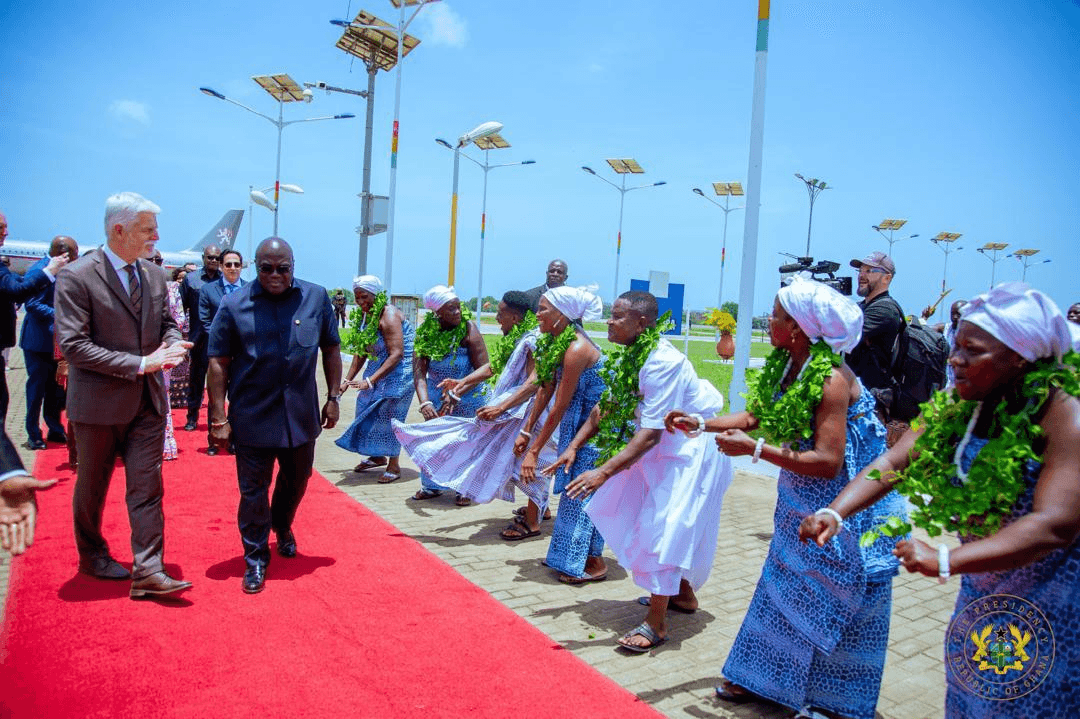 Photos: Czech President arrives in Ghana for 3-day historic visit