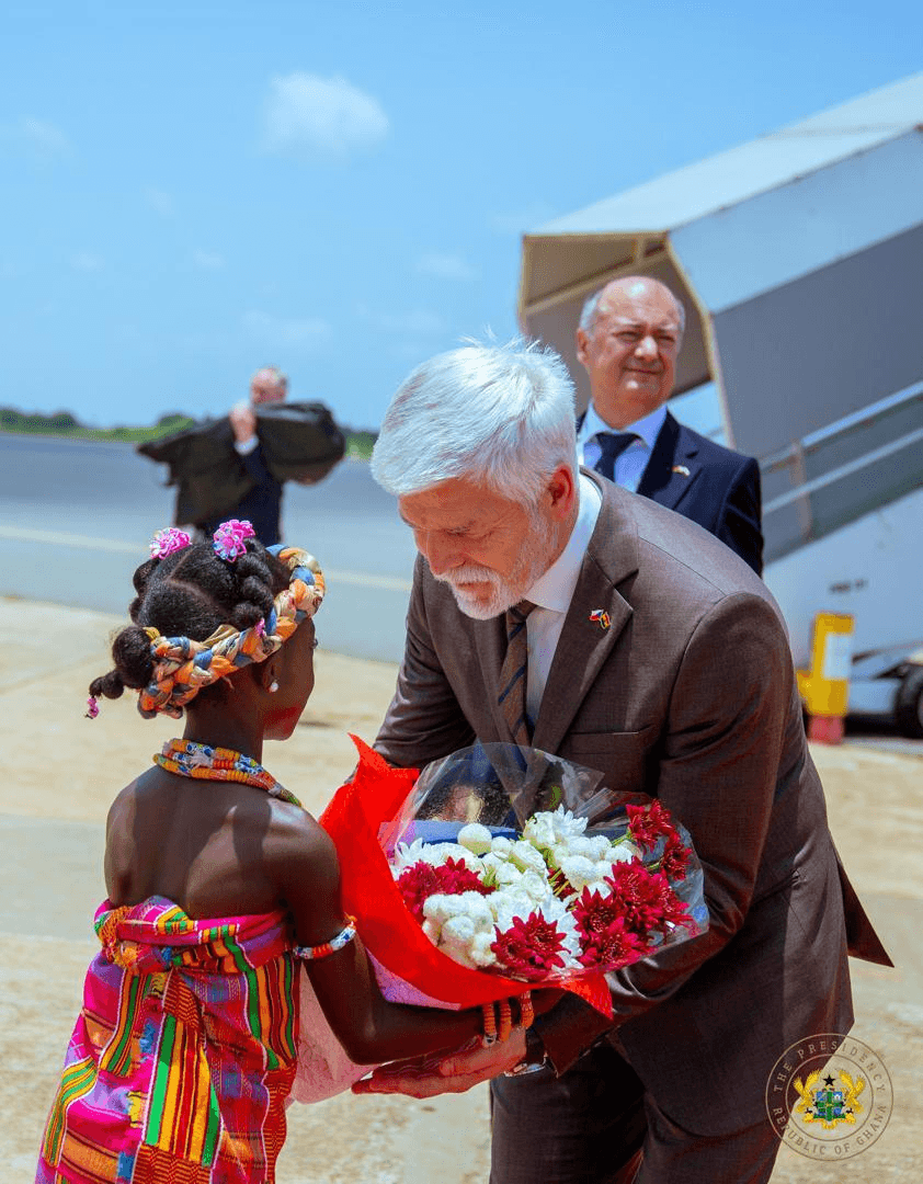 Photos: Czech President arrives in Ghana for 3-day historic visit