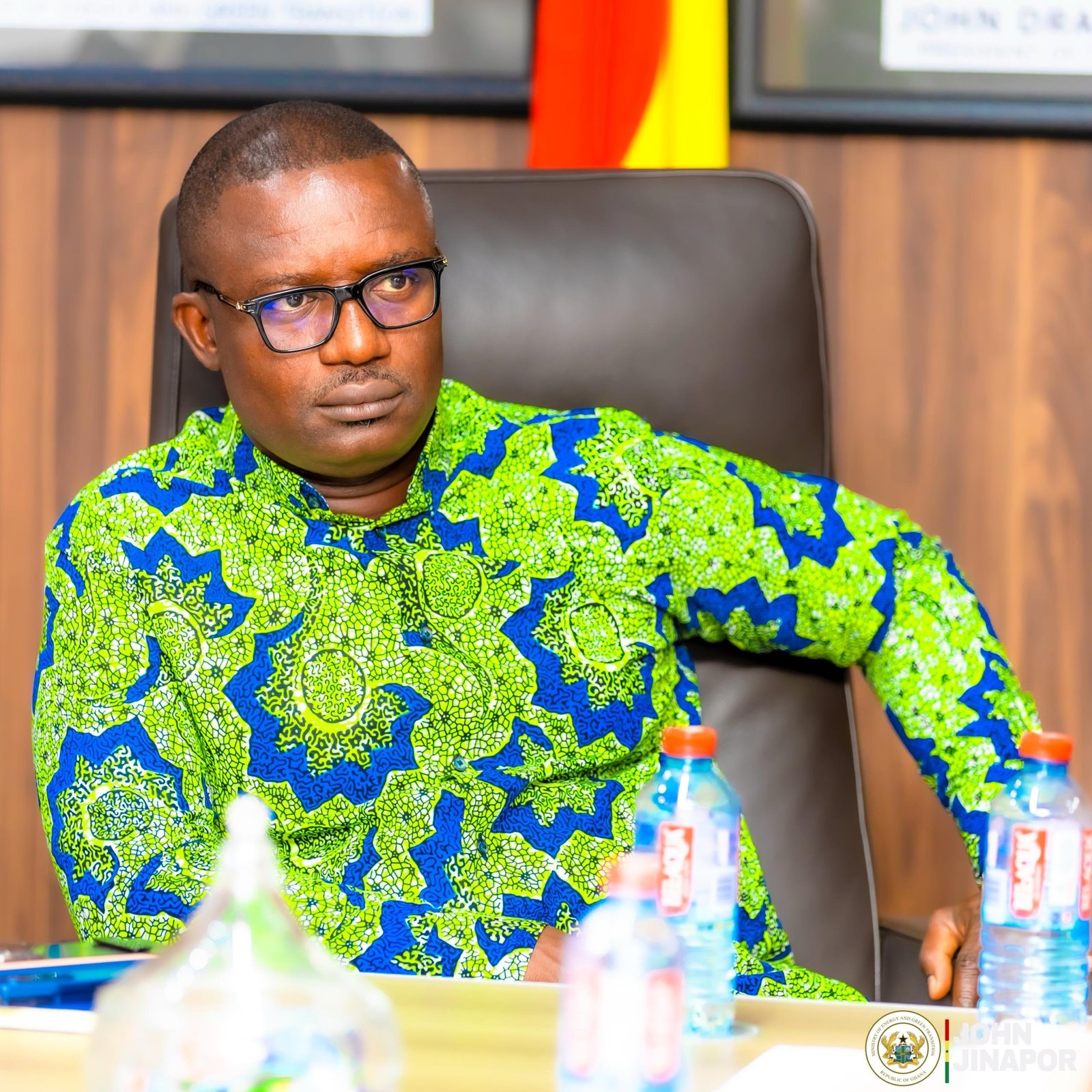 The Energy Minister at the meeting