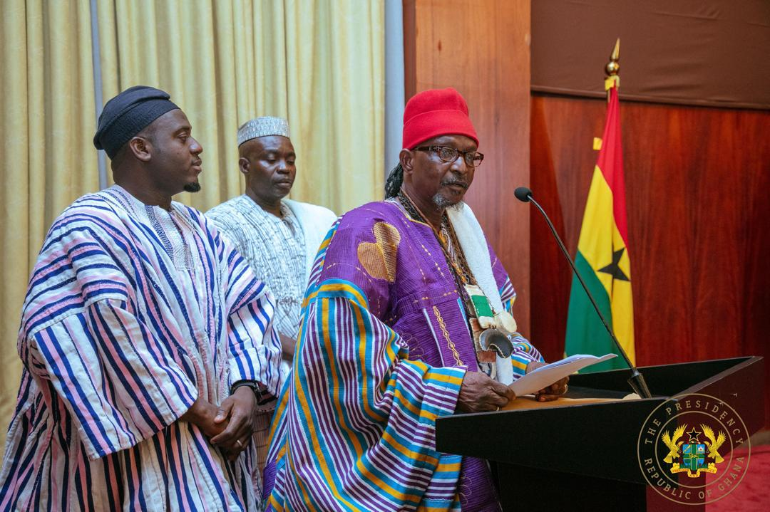 Photos: Mahama receives delegation from the Overlord of Mamprugu Kingdom at Jubilee House