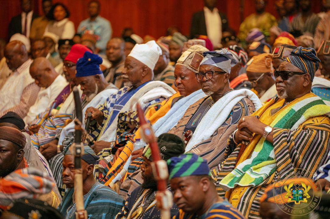 Photos: Mahama receives delegation from the Overlord of Mamprugu Kingdom at Jubilee House