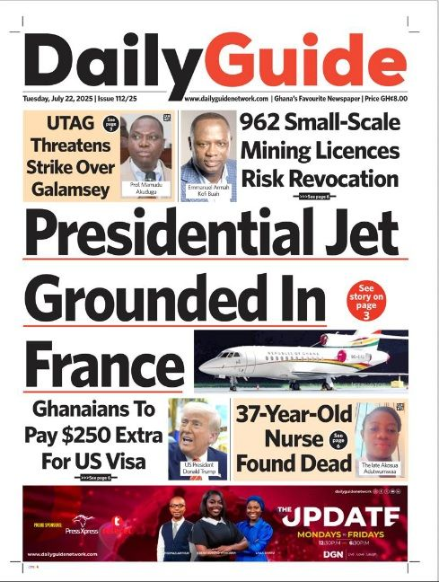 Today’s Front pages :Tuesday, July 22, 2025