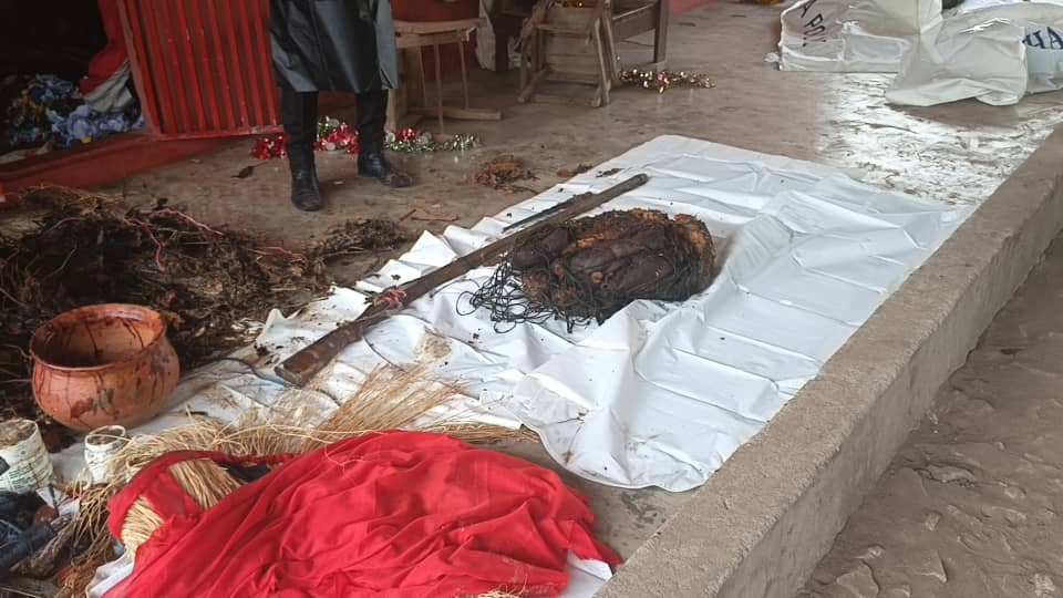 Police exhume multiple human remains in Central Tongu shrine