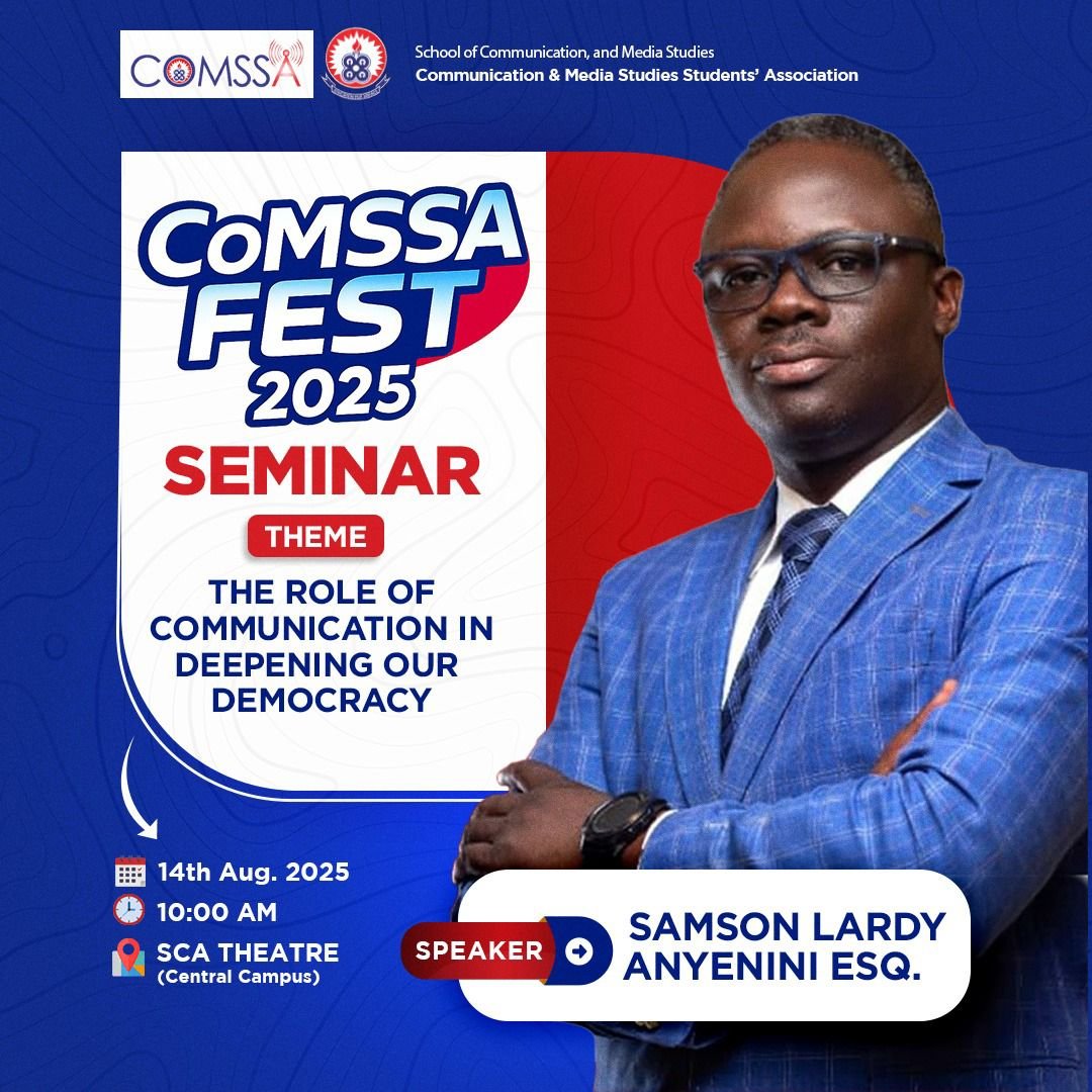 Samson Lardy Ayenini to speak at CoMSSAFest 2025 seminar Samson Lardy Ayenini to speak at CoMSSAFest 2025 seminar