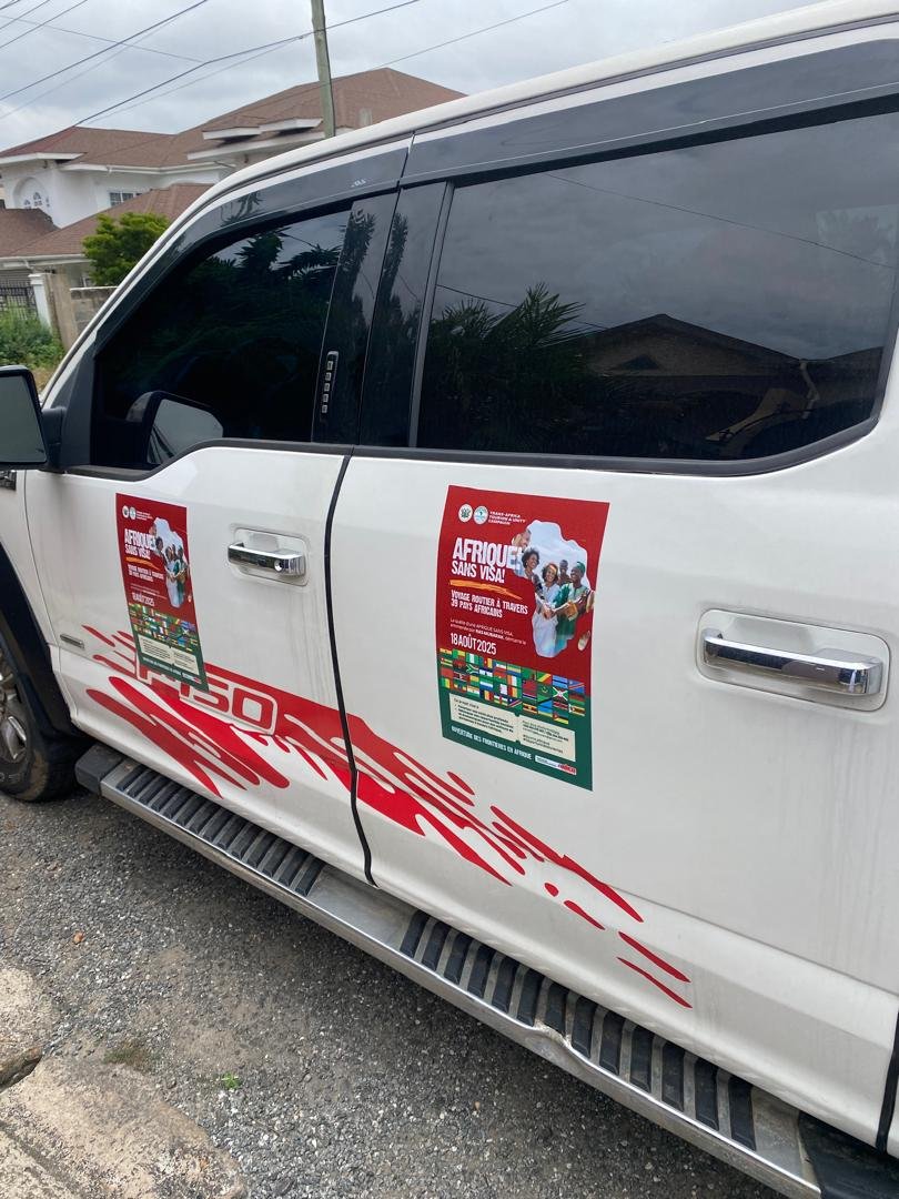 Historic pan-African road trip kicks off in Accra today to promote visa-free Africa by 2030