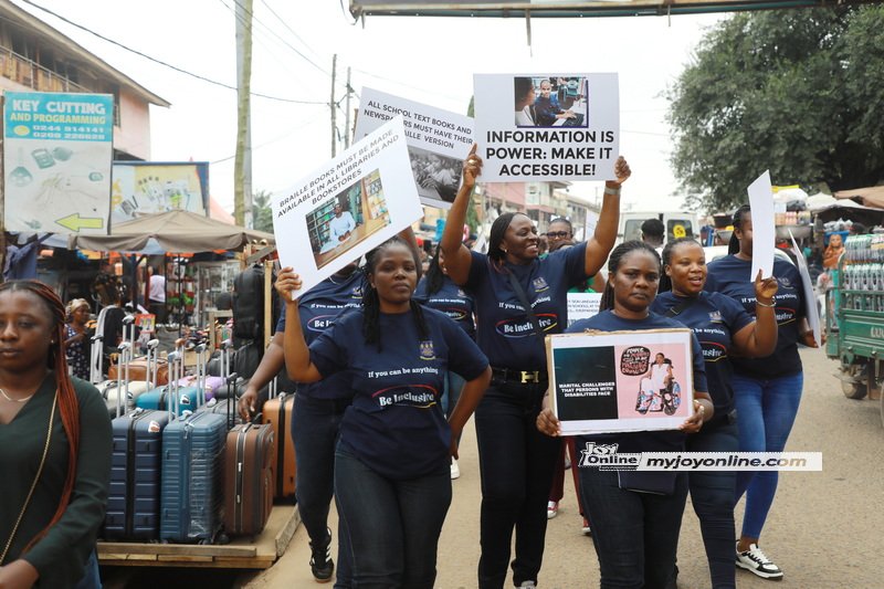 UG students raise awareness about disabilities at Madina Market