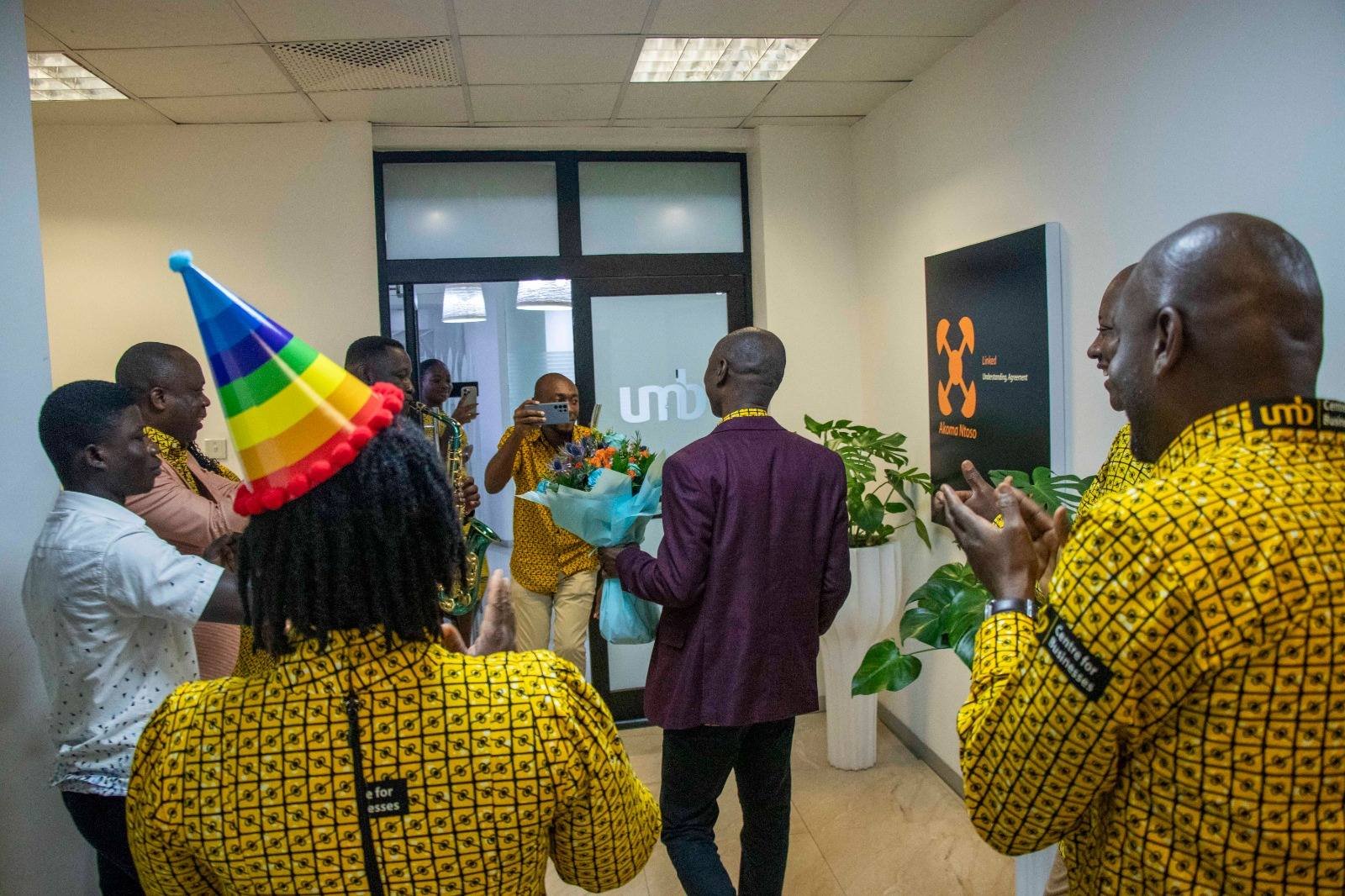 UMB staff celebrate MD Dr. Philip Oti-Mensah on his birthday