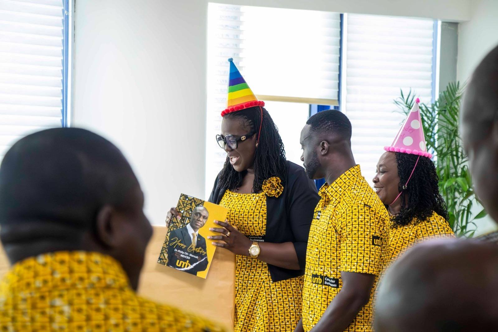 UMB staff celebrate MD Dr. Philip Oti-Mensah on his birthday