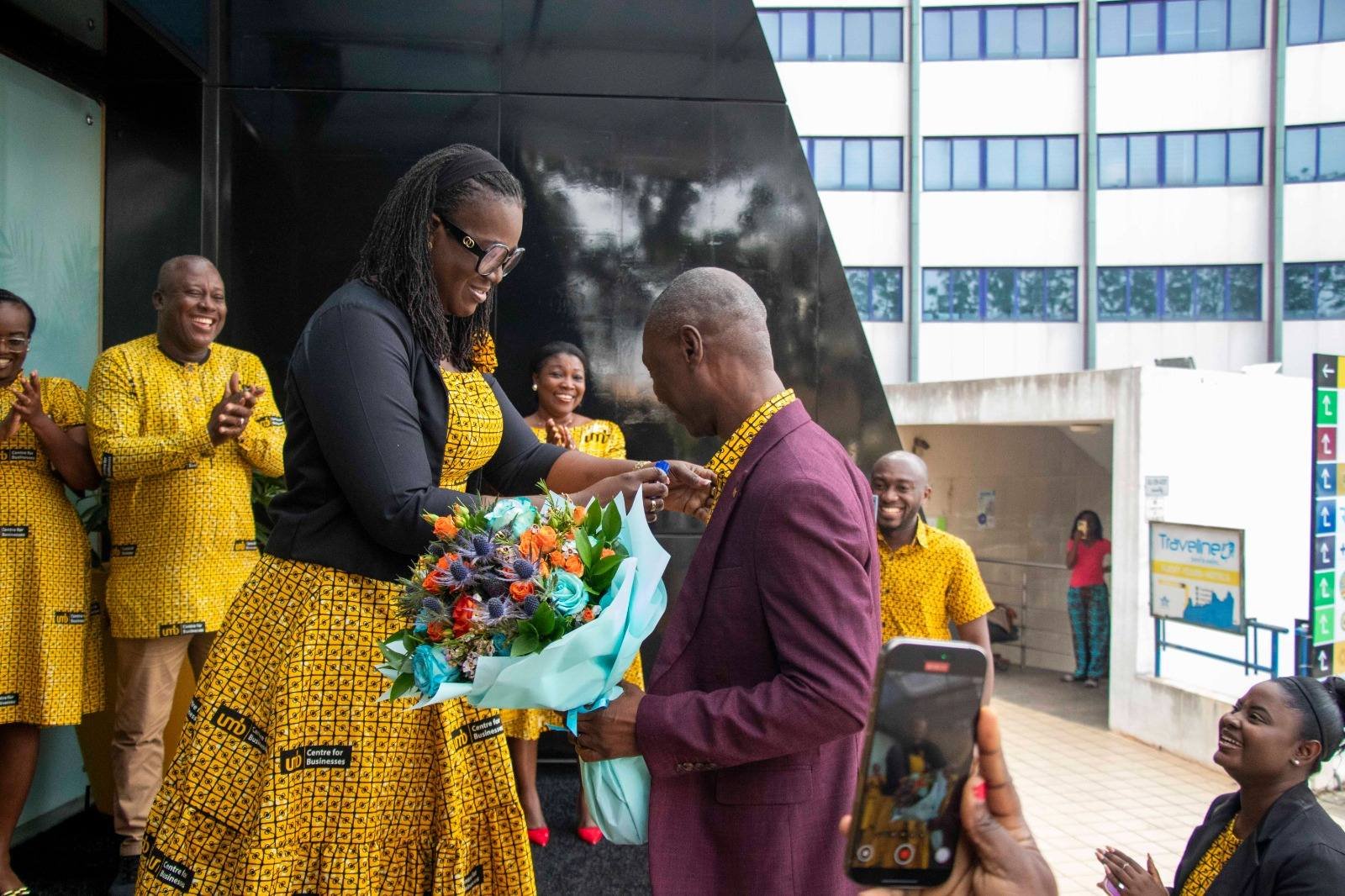 UMB staff celebrate MD Dr. Philip Oti-Mensah on his birthday