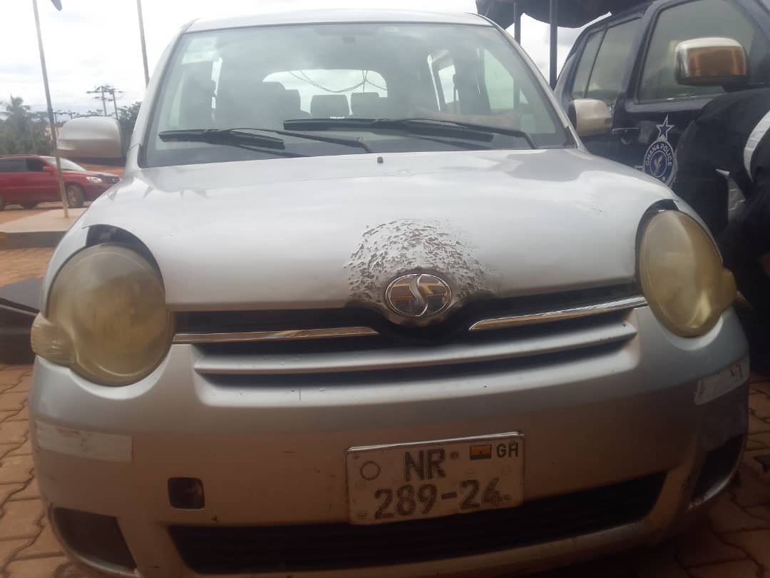 Ashanti Region police impounds weapons and ammunition from abandoned vehicle