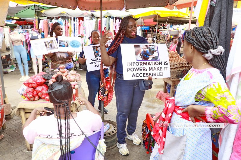UG students raise awareness about disabilities at Madina Market