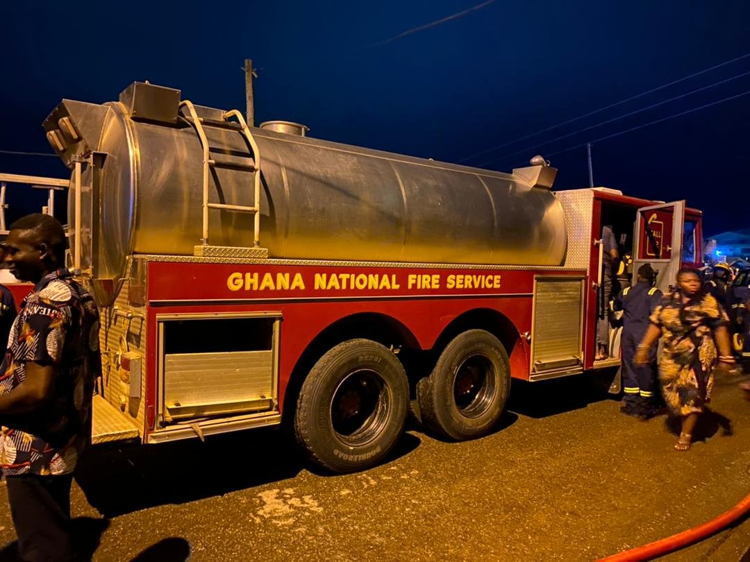 Fire officers contain inferno at Nogora commercial enclave at Ho Technical University