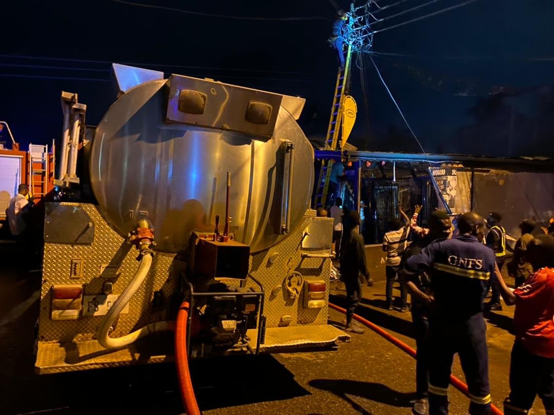 Fire officers contain inferno at Nogora commercial enclave at Ho Technical University