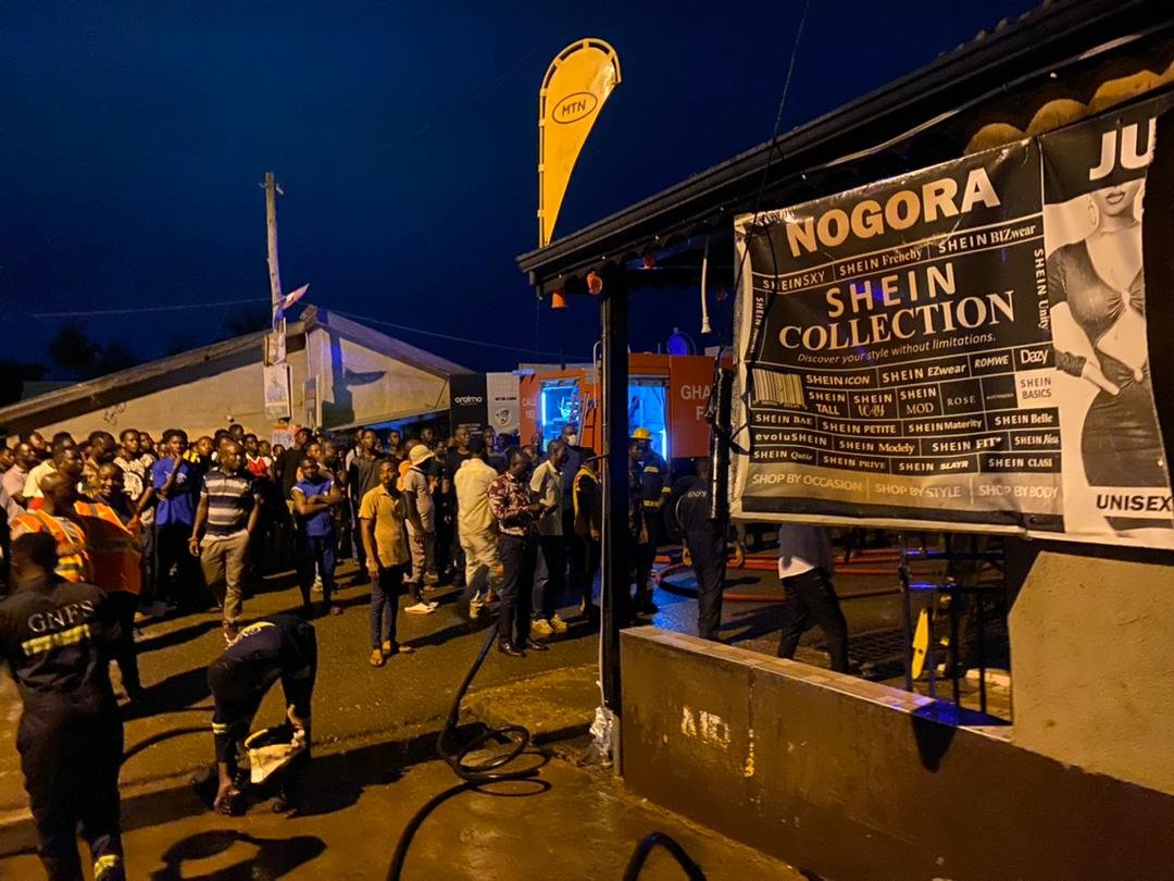 Fire officers contain inferno at Nogora commercial enclave at Ho Technical University