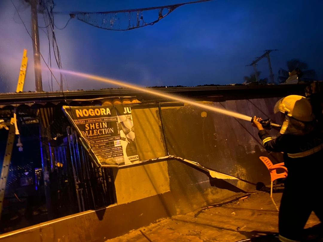 Fire officers contain inferno at Nogora commercial enclave at Ho Technical University