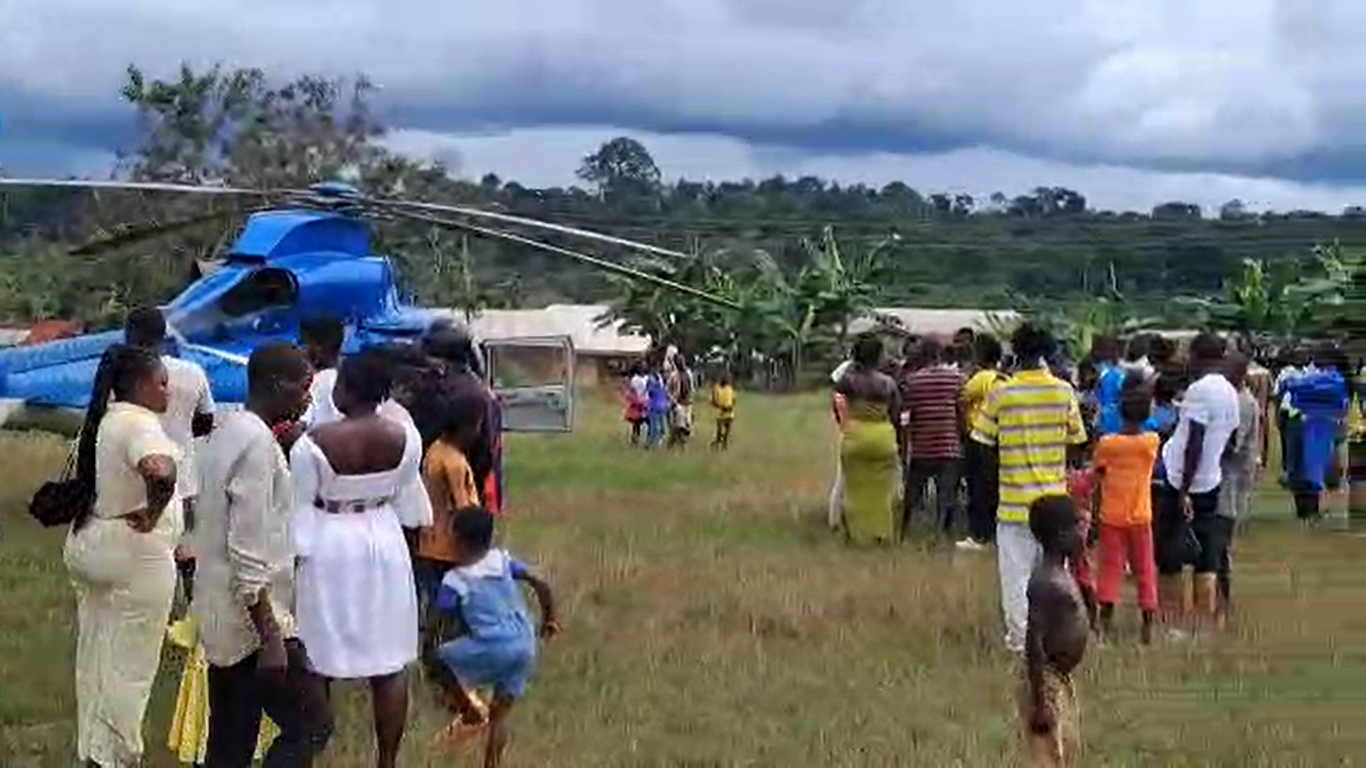 Fear grips Akrofuom DCE, Adwafo residents after emergency helicopter landing
