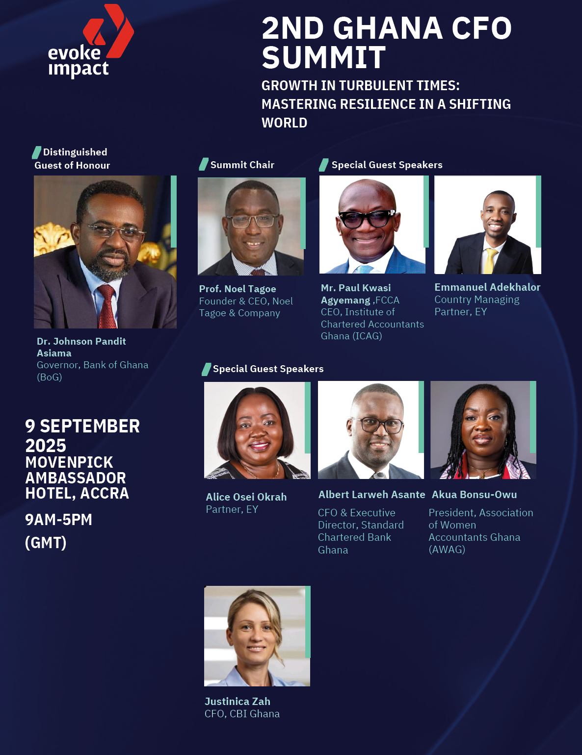 2nd Ghana CFO Summit to feature keynote address by BoG Governor Dr Johnson Asiama