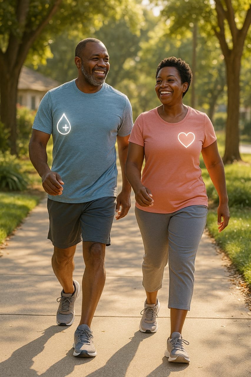 How Brisk Walking can help control Blood Sugar and Lower Blood Pressure