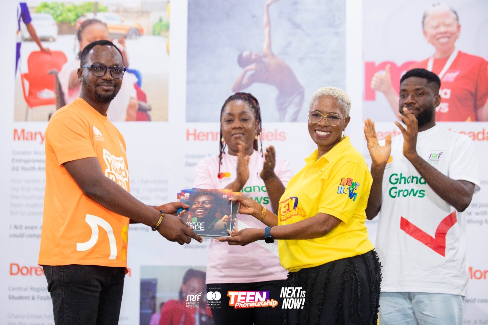 “Don’t just be inspired. Act” – Comfort Ocran challenges participants at International Youth Day Celebration