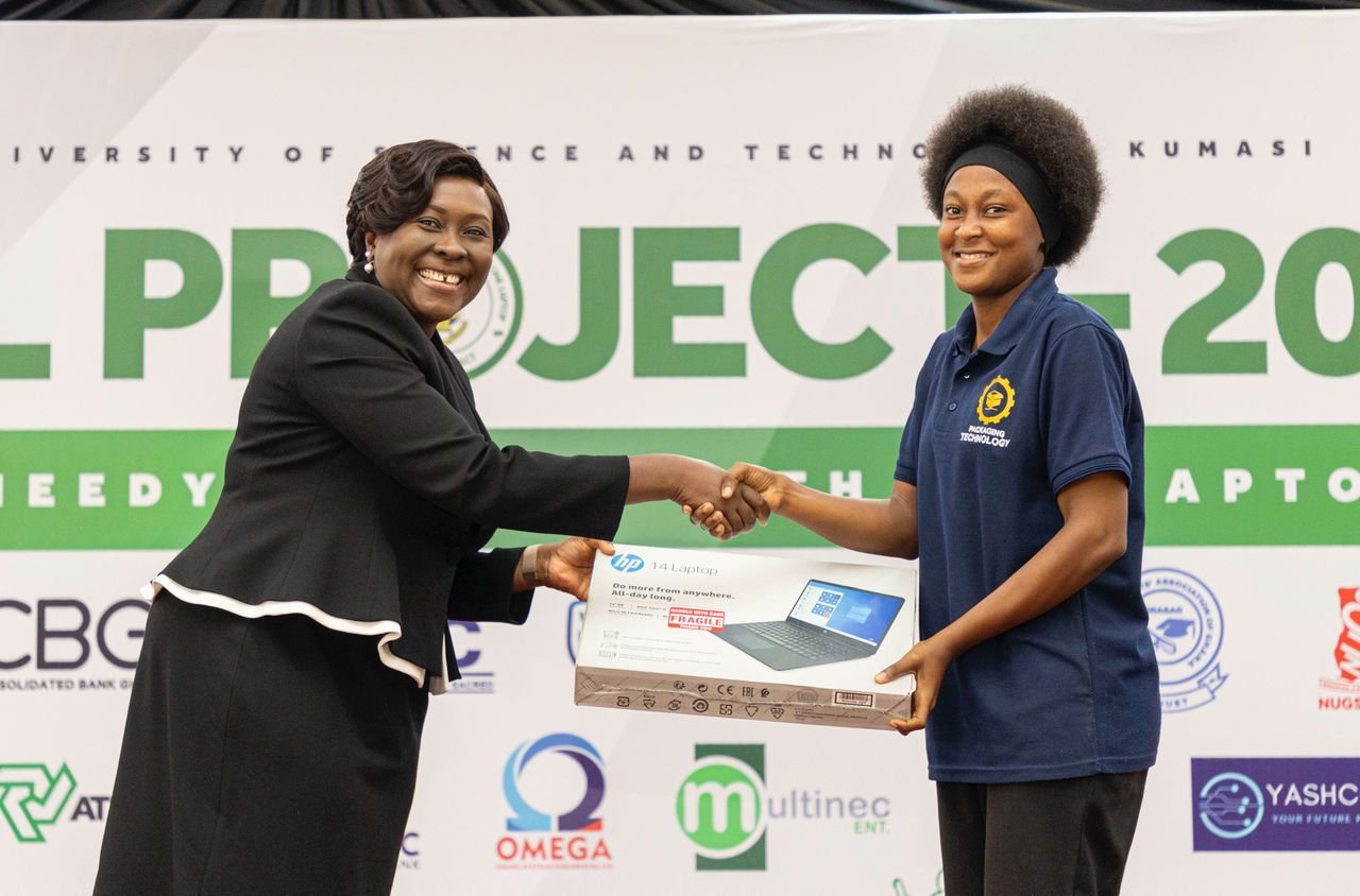 KNUST distributes over 500 laptops to needy students under SONSOL Project