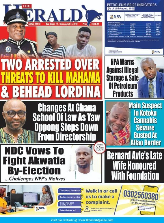 Today's Front pages: Wednesday, August 13, 2025