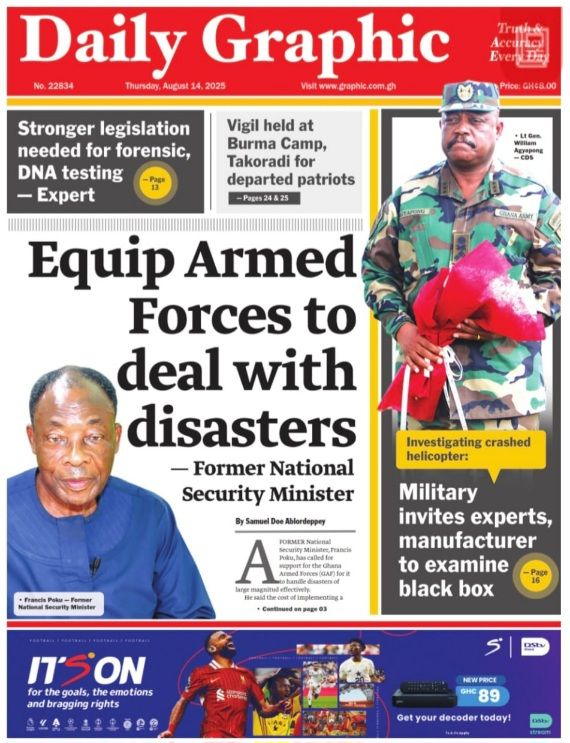 Today's Front pages: Thursday, August 24, 2025