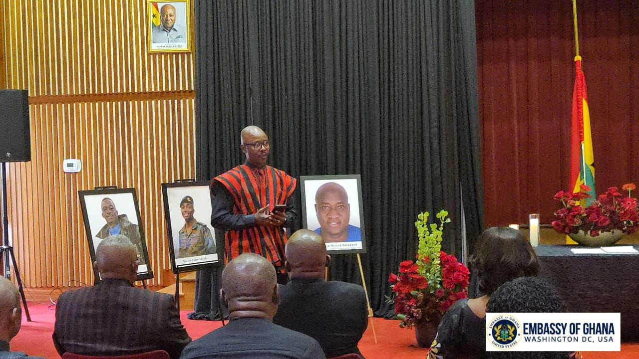 Ghana Embassy in Washington holds memorial service for helicopter crash victims