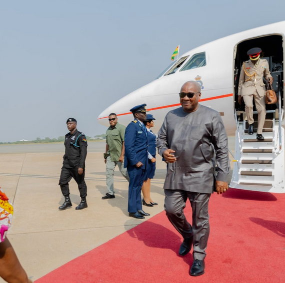 Mahama embarks on official visits to Japan and Singapore