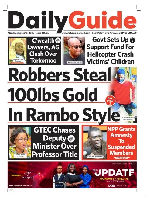 Today's Front pages: Monday, August 18, 2025