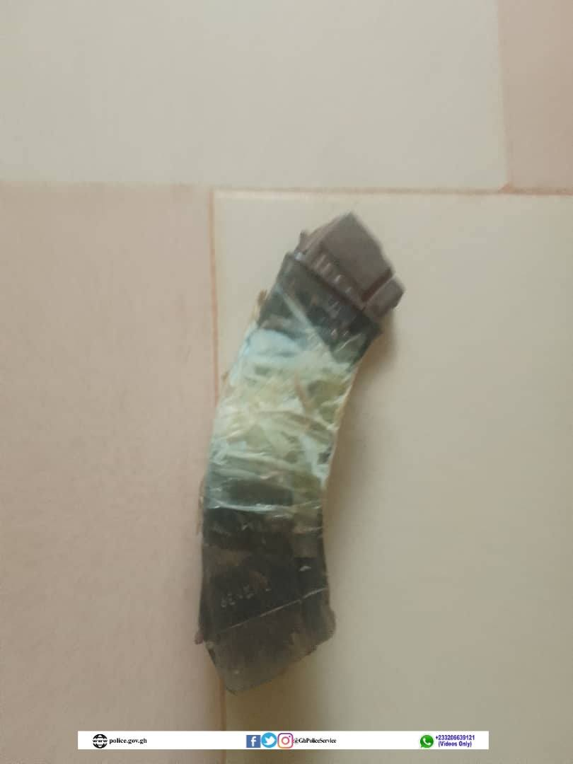 Ashanti Region police impounds weapons and ammunition from abandoned vehicle