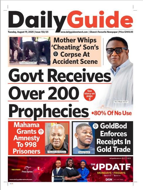 Today's Front pages: Tuesday, August 19, 2025