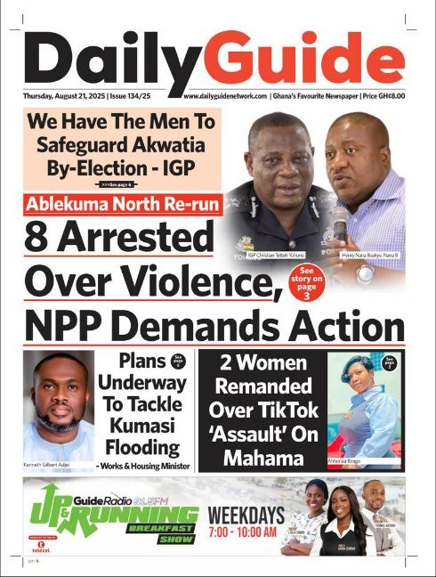 Today's Front pages: Thursday, August 21, 2025