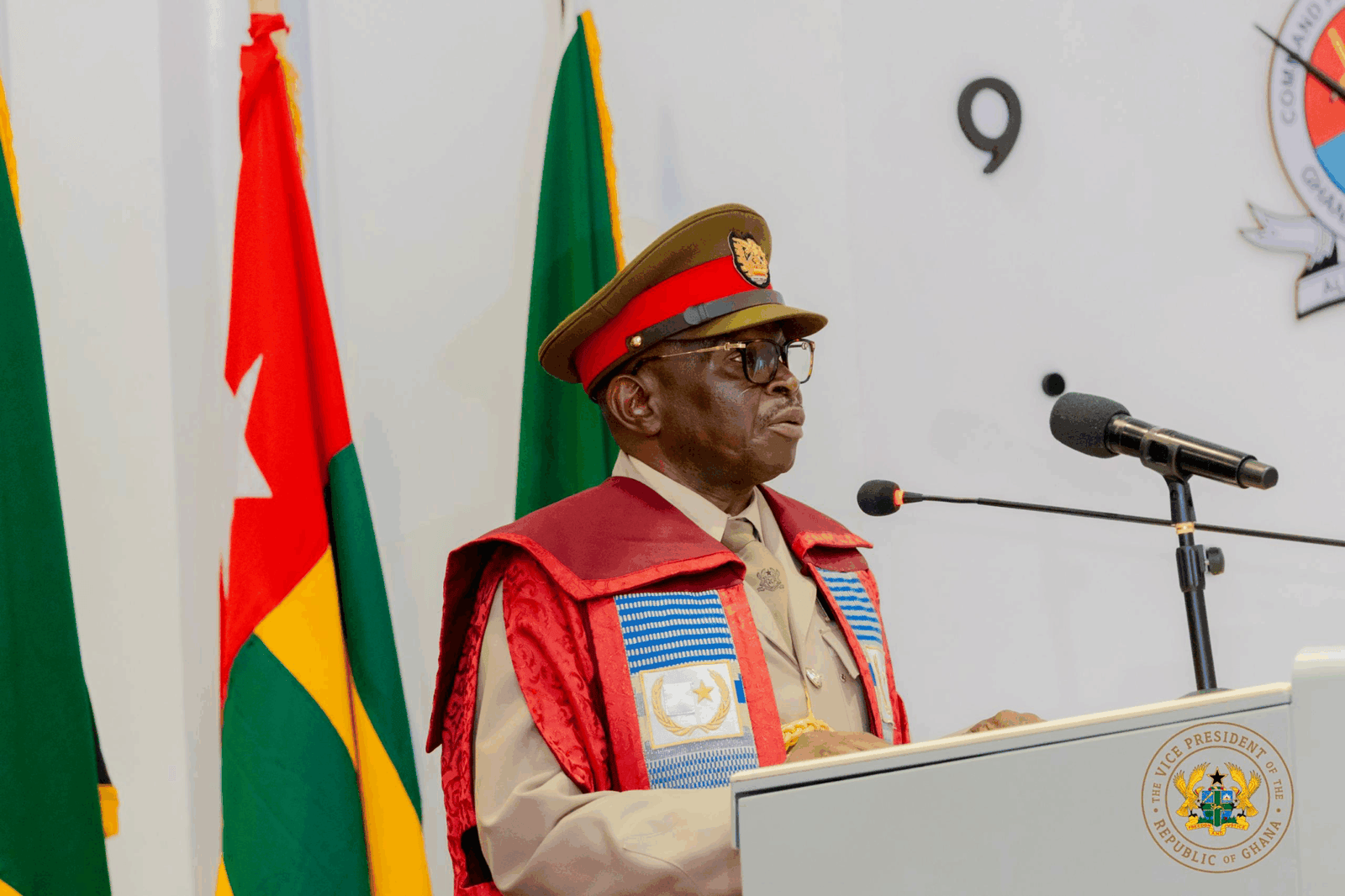 Veep Opoku-Agyemang sommends GAF Command and Staff College for innovation in security training