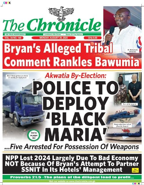 Today's Front pages: Monday, August 25, 2025