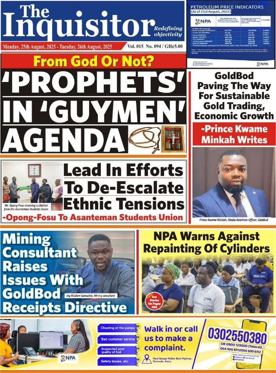 Today's Front pages: Monday, August 25, 2025