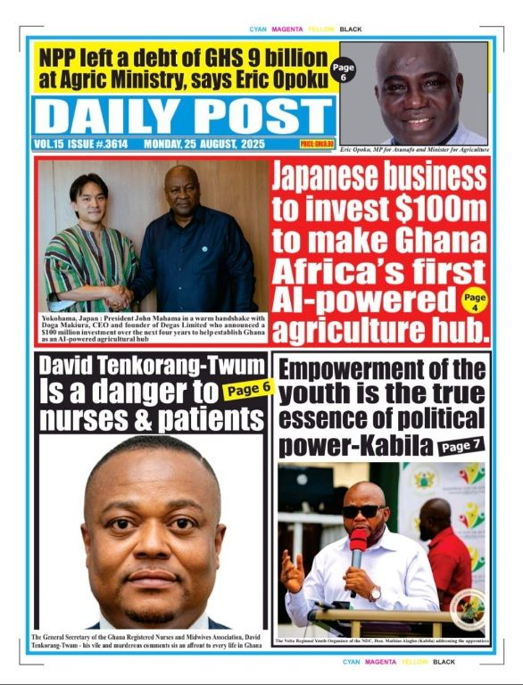 Today's Front pages: Monday, August 25, 2025