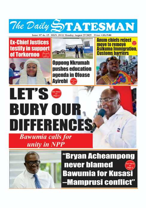 Today's Front pages: Monday, August 25, 2025