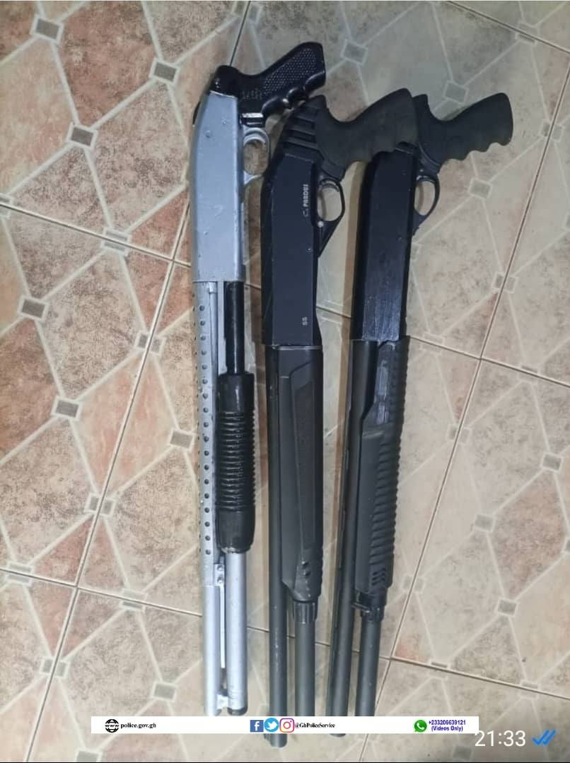 10 arrested, 9 weapons seized in police crackdown ahead of Akwatia by-election