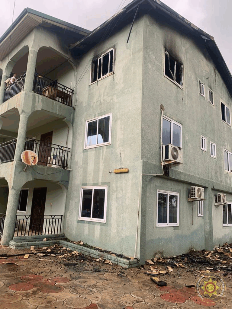 Fire engulfs two-storey apartment at Lakeside Estate