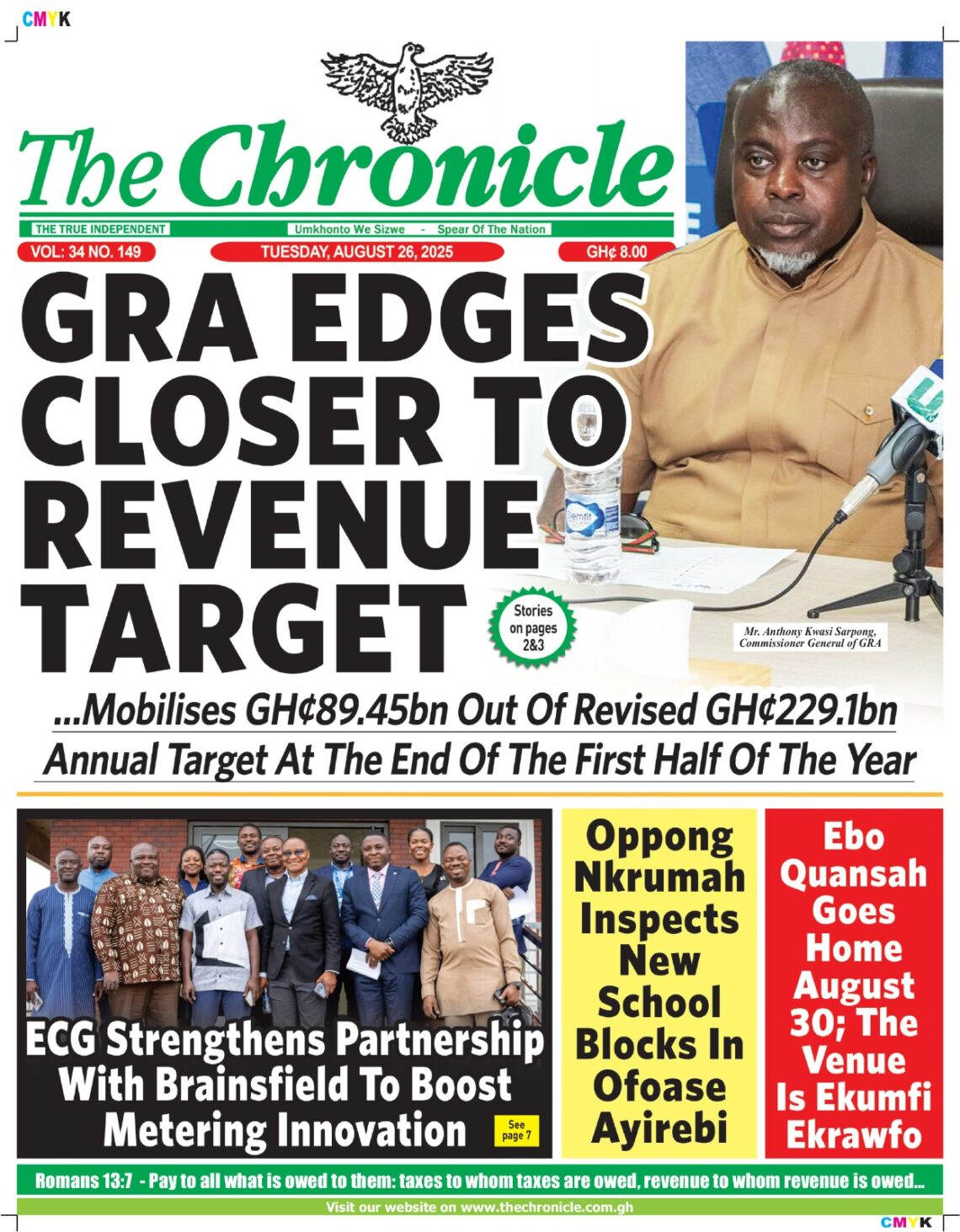 Today's Front pages: Tuesday, August 26, 2025