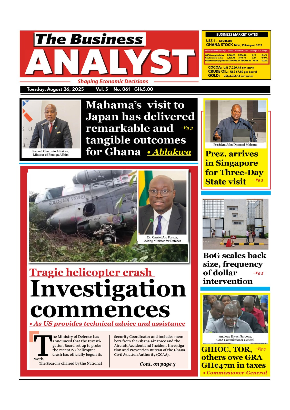 Today's Front pages: Tuesday, August 26, 2025