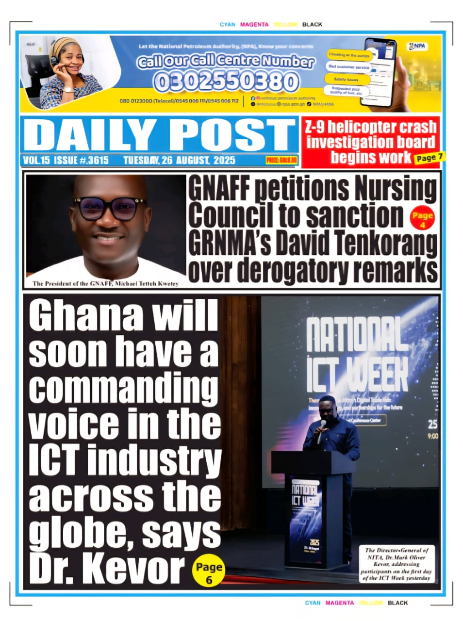 Today's Front pages: Tuesday, August 26, 2025