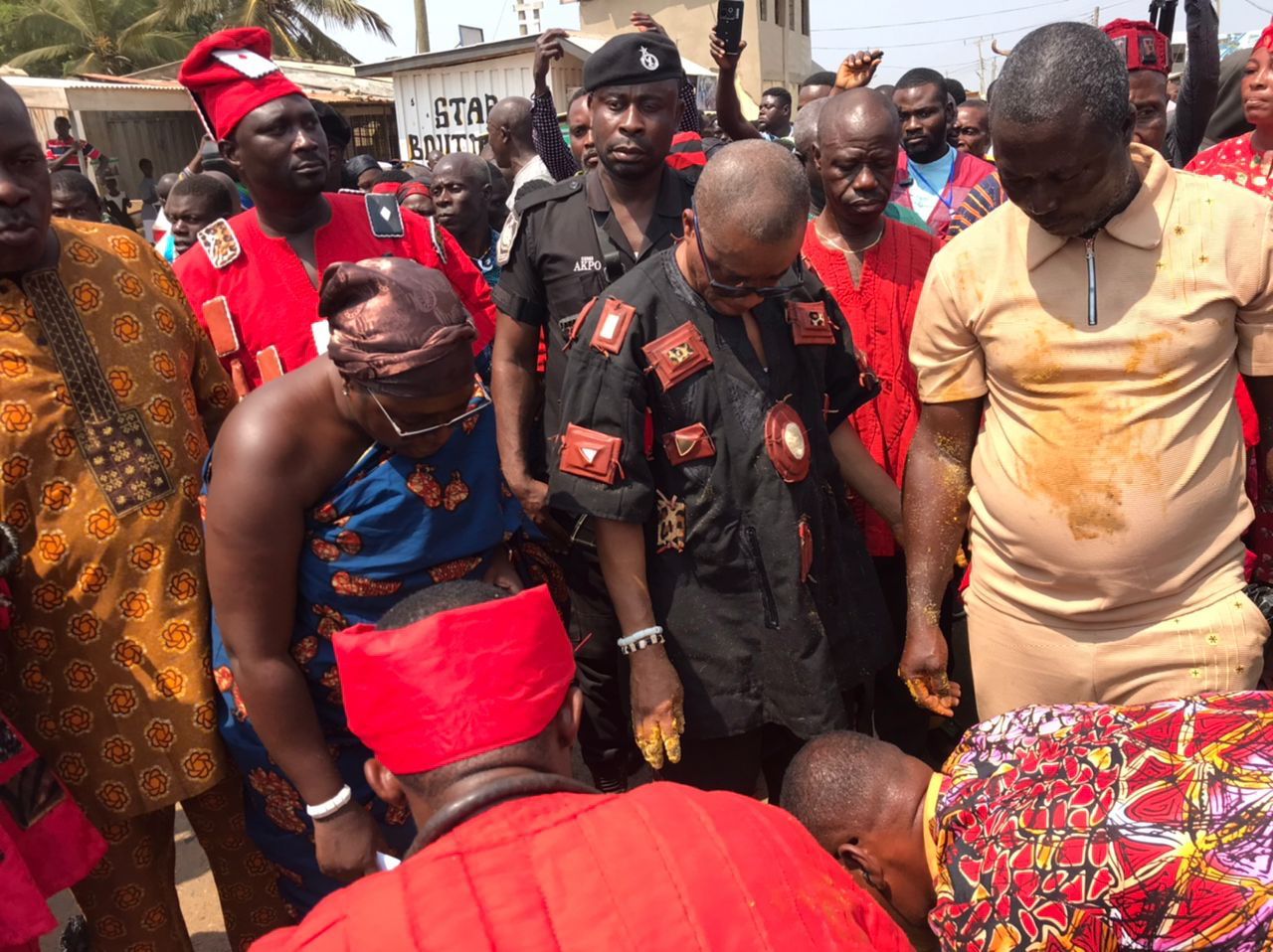 We have turned the corner for peace - Ningo chief tells residents as he performs homowo rituals