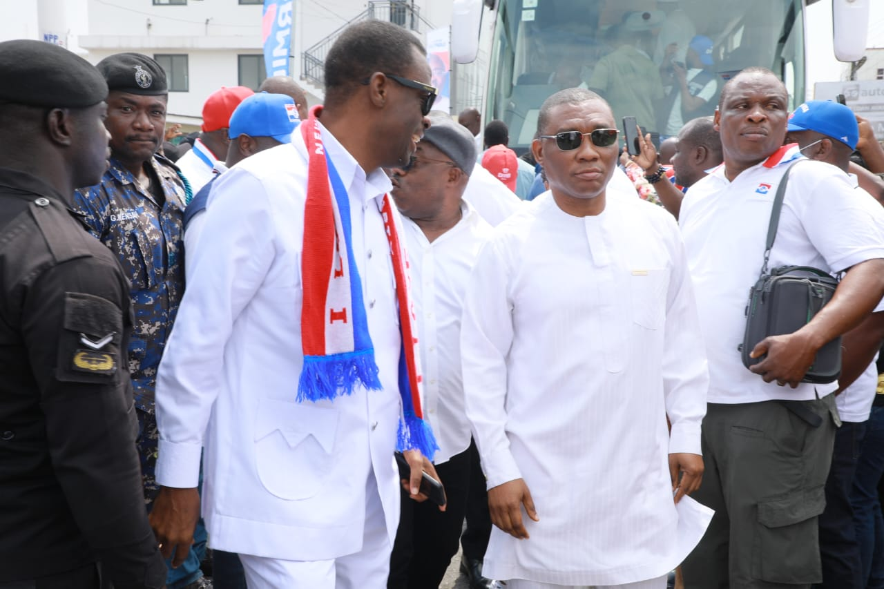 Photos: Arrival of Bawumia at NPP HQ ahead of filing