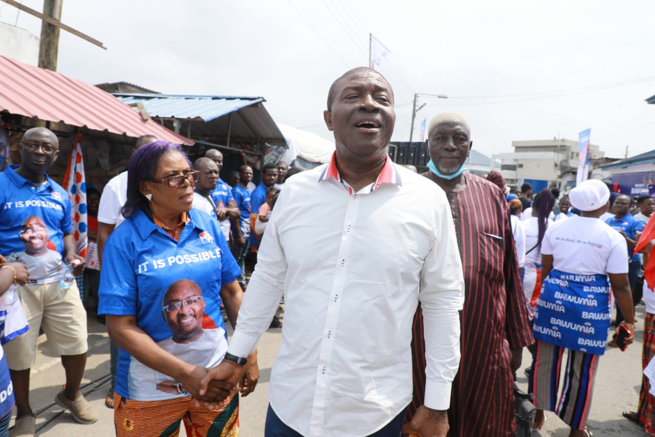Photos: Arrival of Bawumia at NPP HQ ahead of filing