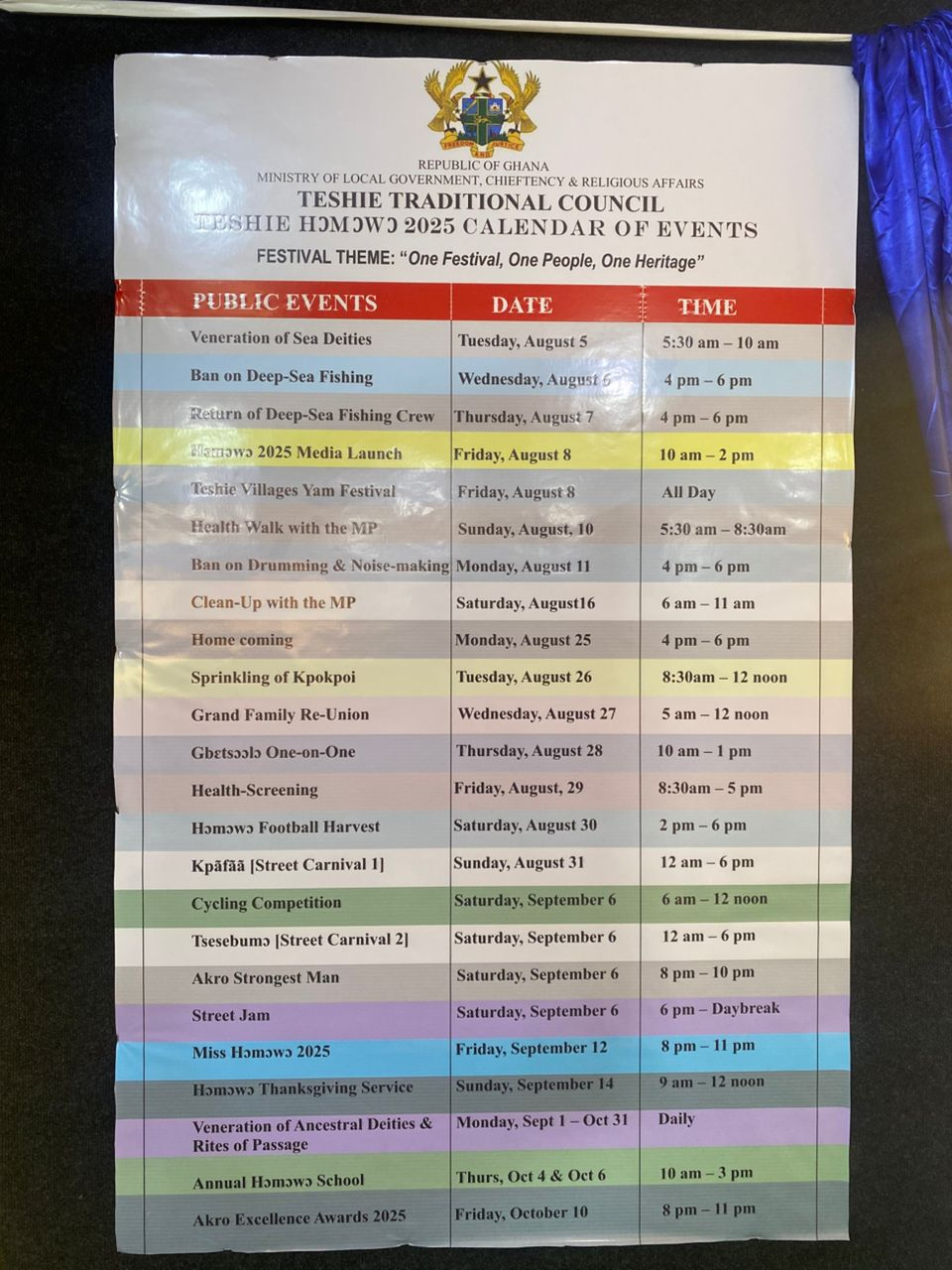 Teshie launches Homowo 2025 with call for peace and unity