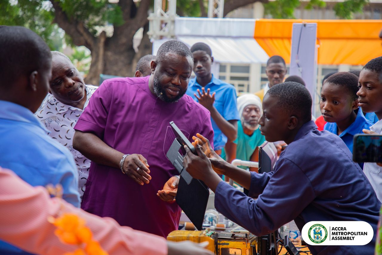 Mayor of Accra hosts young innovators, pledges support and inclusive development