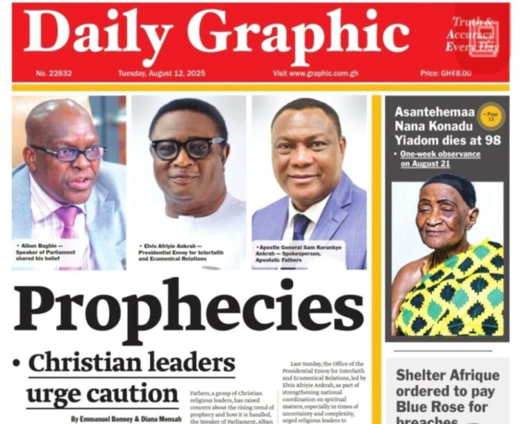 Today’s Front pages: Tuesday, August 12, 2025