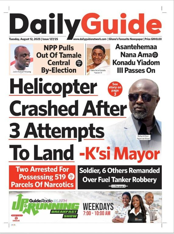 Today’s Front pages: Tuesday, August 12, 2025