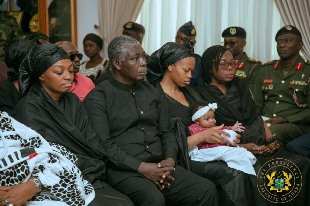 Photos: Mahama meets families of fallen soldiers after helicopter tragedy